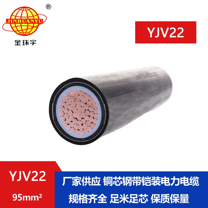 金環(huán)宇電線電纜 YJV22-95平方 低壓鎧裝電纜 單芯電力電纜